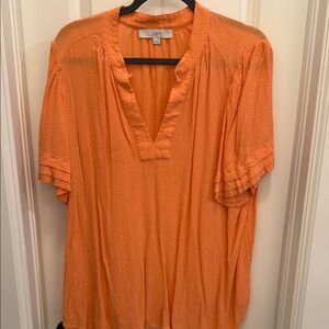 LOFT Women's Orange Top